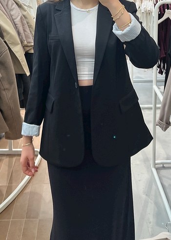 m Beden Stradivarius Dar Kesim Blazer Ceket