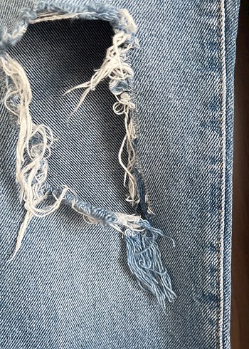 Mavi Jeans mavi yirtik mom jean