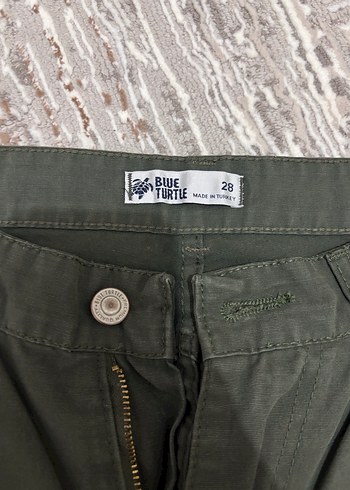 Haki yeşili straight Kesim Kadın Pantolon