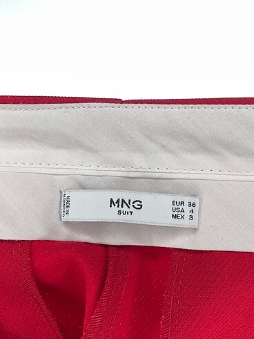 36 Beden kırmızı Renk Mango Kumaş Pantolon %70 İndirimli.