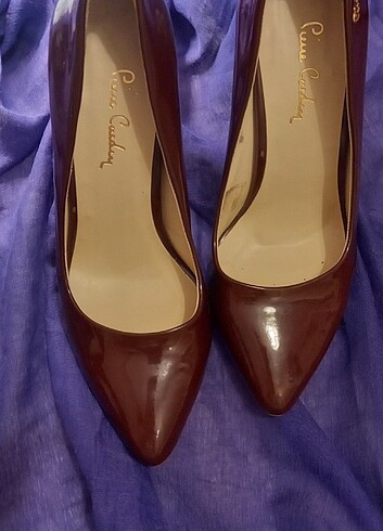 Bordo ince topuklu stiletto 