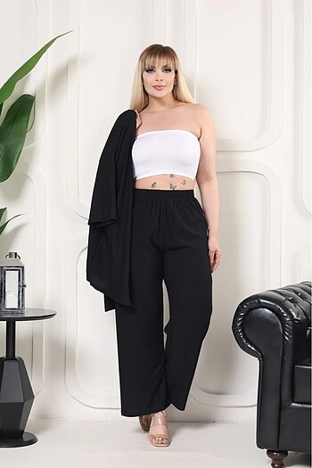 xxl Beden Kimono Hırka 2li Alt Üst Bürümcük Kumaş