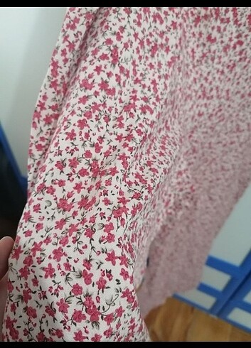 s Beden pembe Renk Yazlık çiçekli tulum