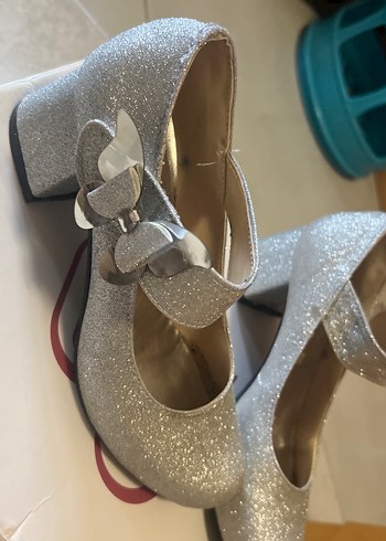 Gri Tokalı Kız Babet Ayakkabı - Görsel 2