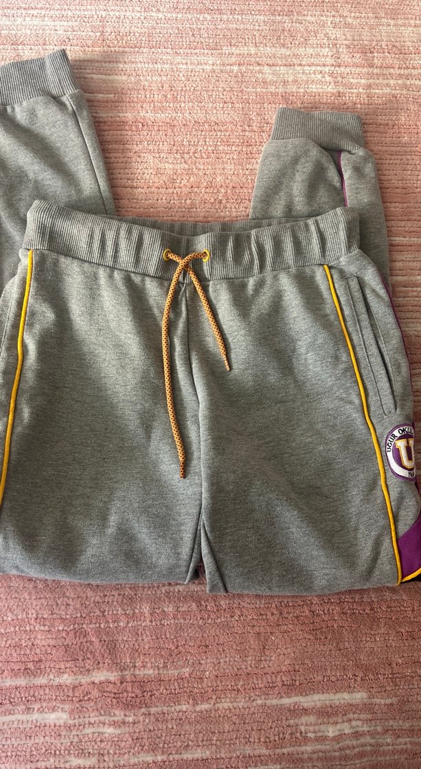 Gri Fermuarlı Erkek Eşofman Altı - Görsel 2