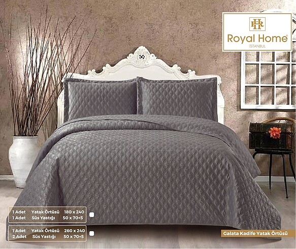 Eoyal home yatak örtüsü
