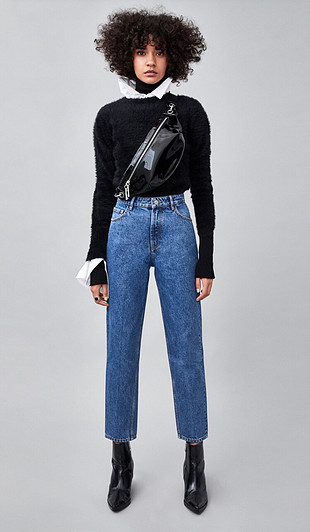 34 Beden mavi Renk #zara #mom #jeans