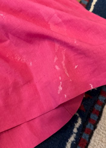 Pembe Uzun Kollu Fırfırlı Uzun Elbise - Görsel 2