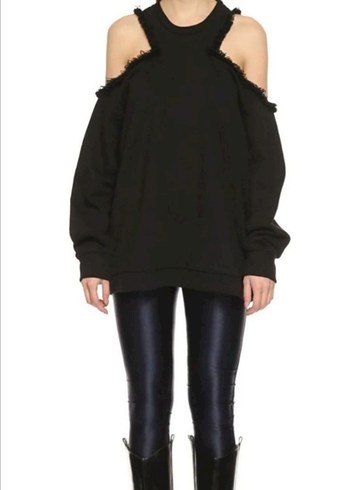 m Beden siyah Renk Love me too siyah sweatshirt