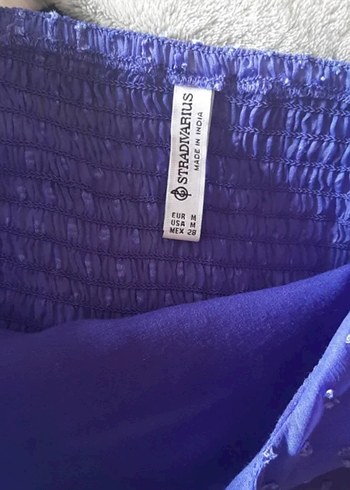 Mavi Puantiyeli Uzun Kollu Mini Elbise - Görsel 6