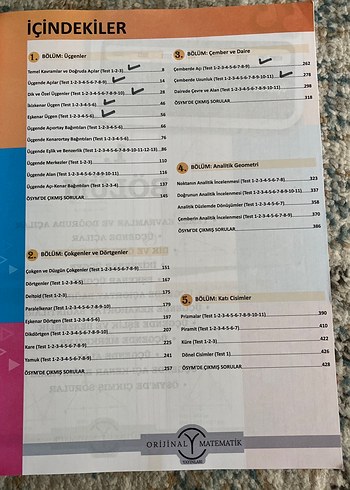 TYT AYT Geometri Soru Bankası Orijinal