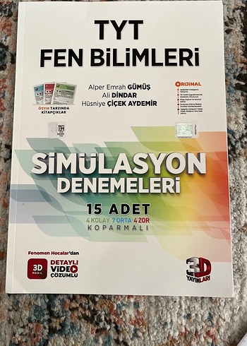 TYT Fen Bilimleri Simülasyon Denemeleri Kitabı