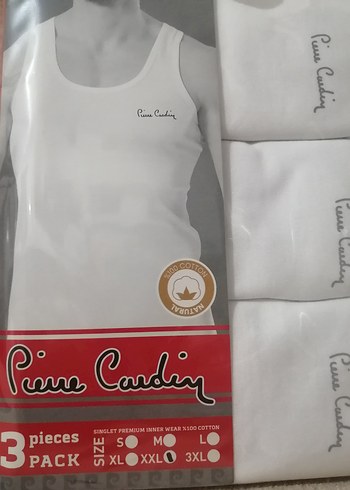 m Beden Pierre Cardin Beyaz Erkek Atlet 3'lüPaket Farklı Beden mevzuttur