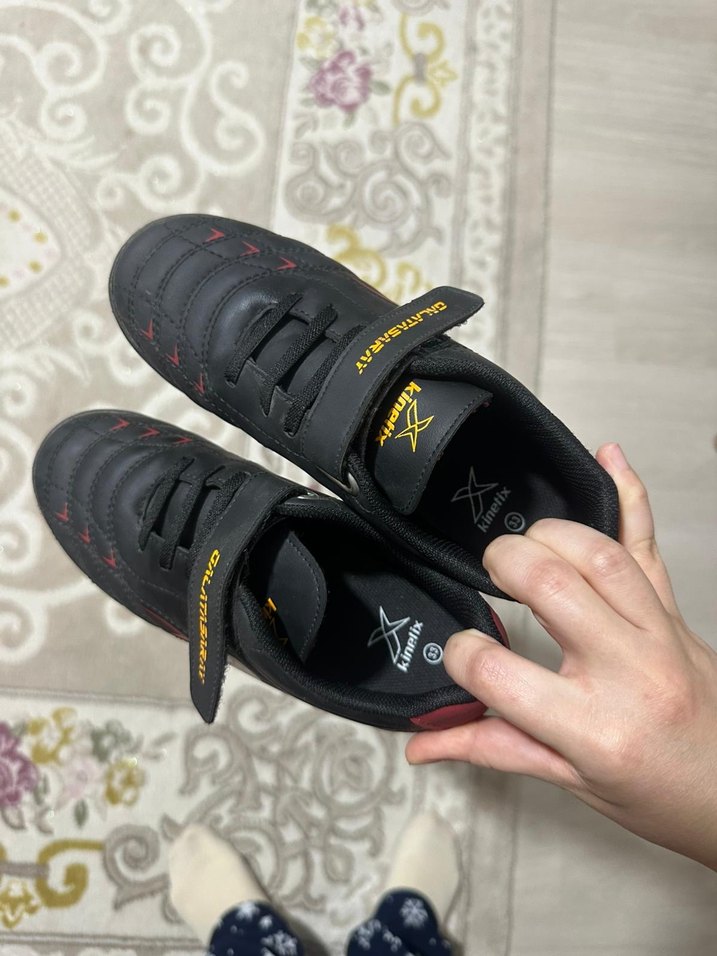 Kızaklı Erkek Çocuk Kırmızı Spor Ayakkabı - Görsel 3