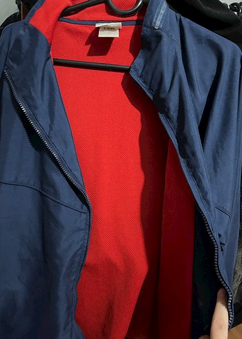 Mavi Fermuarlı Rahat Rüzgarlık - Görsel 4