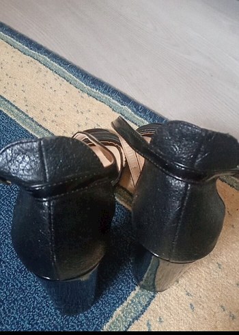 37 Beden siyah Renk Diger Siyah Kadın Topuklu Sandalet