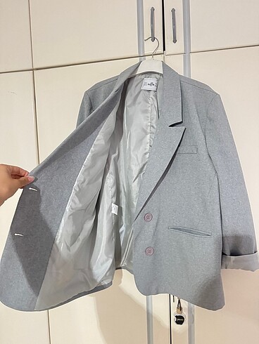 m Beden gri Renk gri blazer ceket