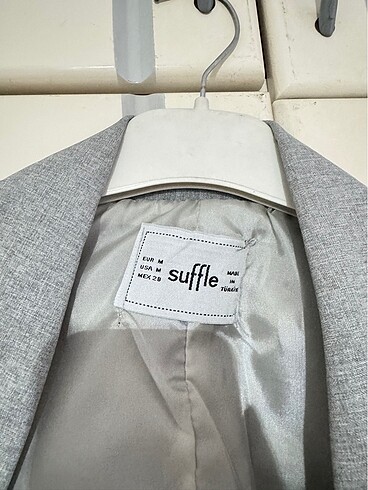 m Beden gri blazer ceket