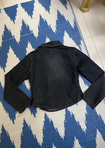 American Vintage Kadın Gri Bağlamalı Denim Ceket