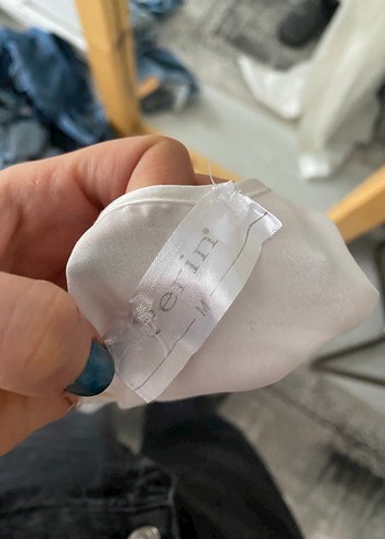 Beyaz Bağlamalı Uzun Kollu Hemşirelik Sabahlığı - Görsel 4