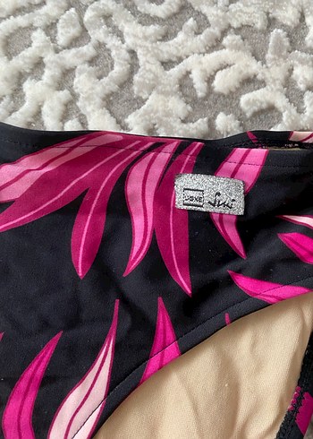 Pembe Siyah Mini Bağlamalı Bikini Altı - Görsel 2