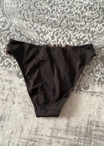Zebra Desenli Kahverengi Bikini Altı - Görsel 4