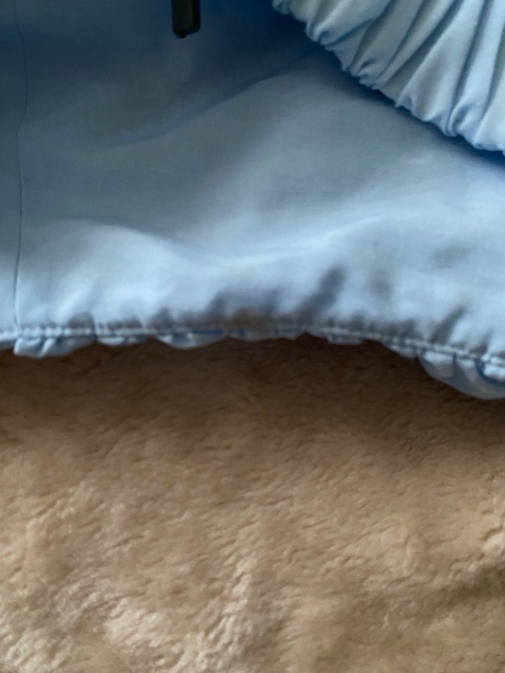 Mavi Keten Fırfırlı İp Askılı Büstiyer - Görsel 3