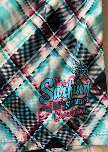 Turkuaz Dikişsiz Mini tankini - Görsel 2