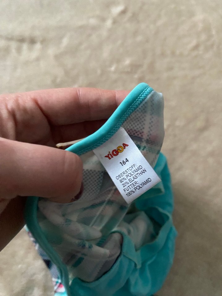 Turkuaz Dikişsiz Mini tankini - Görsel 4