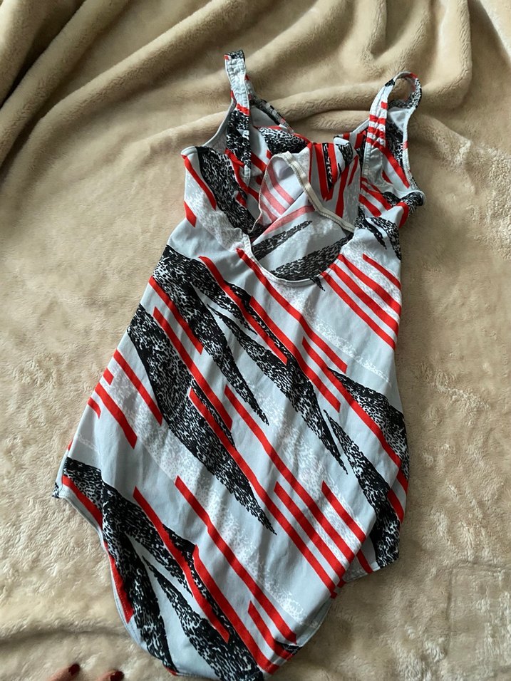 Zebra Desenli Drapeli Mini Kadın Mayo - Görsel 4