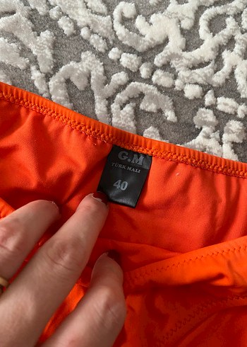 Turuncu Bağcıklı Kadın Bikini Altı - Görsel 2