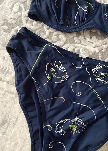 Nakışlı Lacivert Kadın Bikini Takımı - Görsel 2