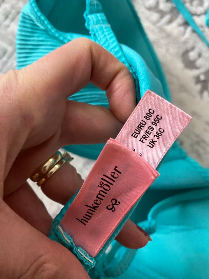 Boncuk Detaylı Turkuaz İpli Bikini Üstü - Görsel 4