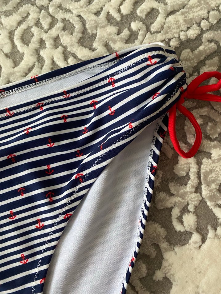 Çizgili İpli Kadın Bikini Altı - Görsel 2