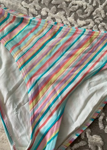 Renkli Çizgili Kadın Bikini Altı - Görsel 2
