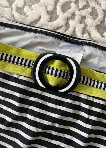 Çizgili Kemer Detaylı Kadın Bikini Altı - Görsel 4