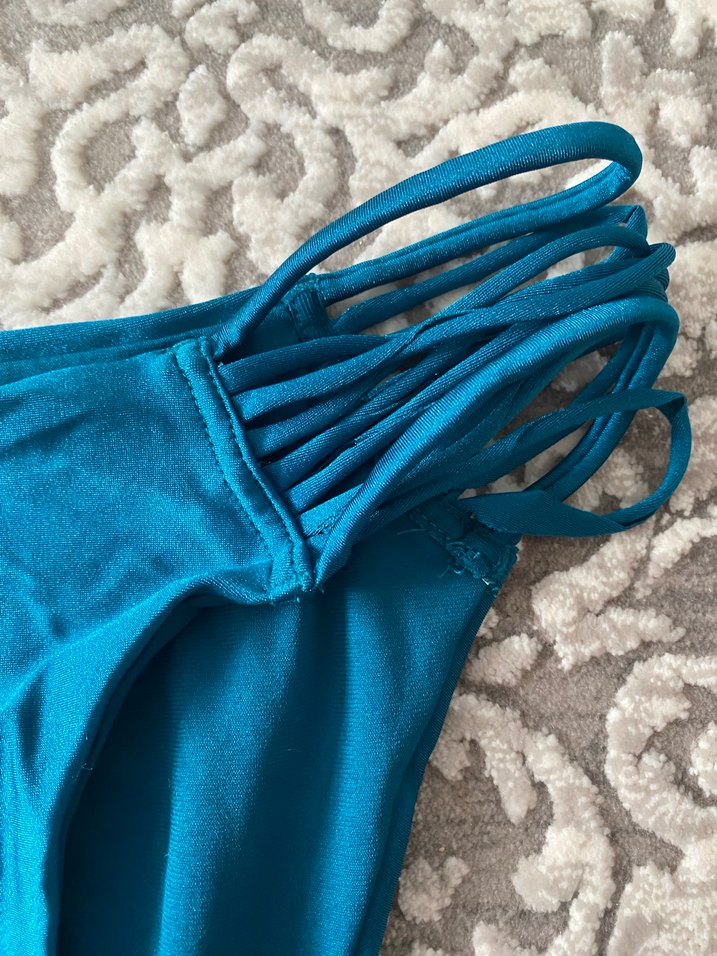 Mavi Strappy Bikini Altı - Görsel 2