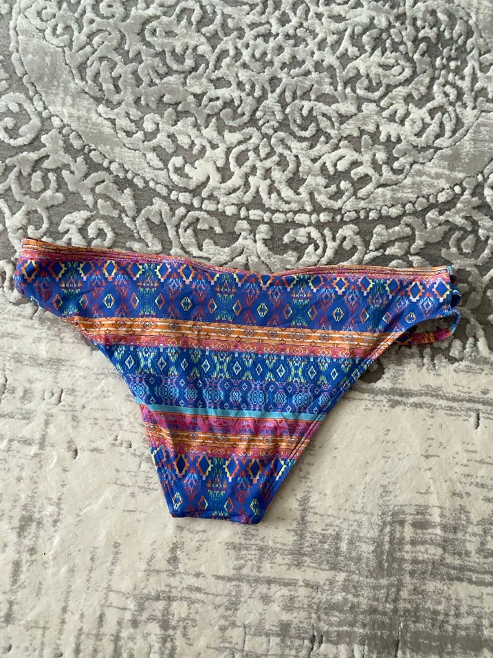 Desenli renkli bikini alt. - Görsel 3