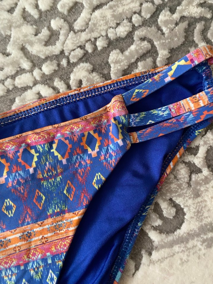 Desenli renkli bikini alt. - Görsel 2