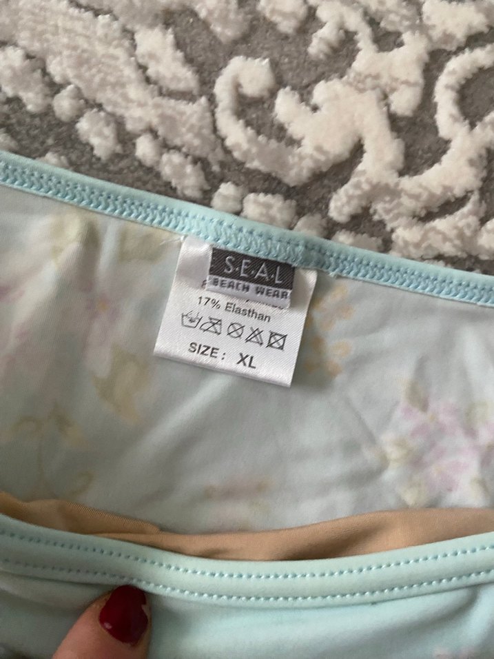 Mavi Çiçekli Bohem Bikini Altı - Görsel 2