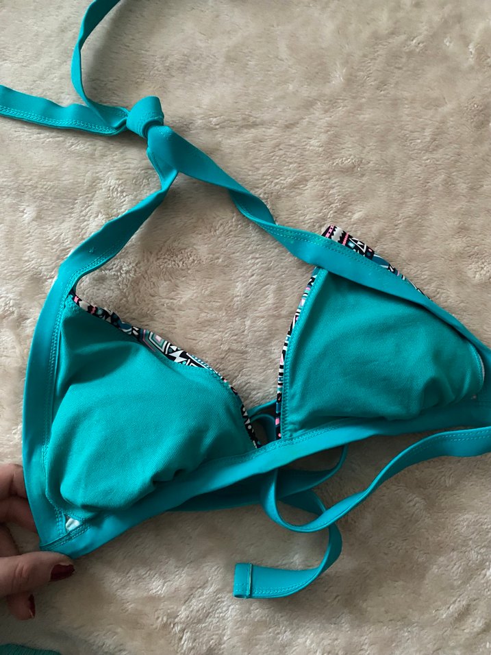 Bohem Renkli Bağcıklı Bikini Üstü - Görsel 3