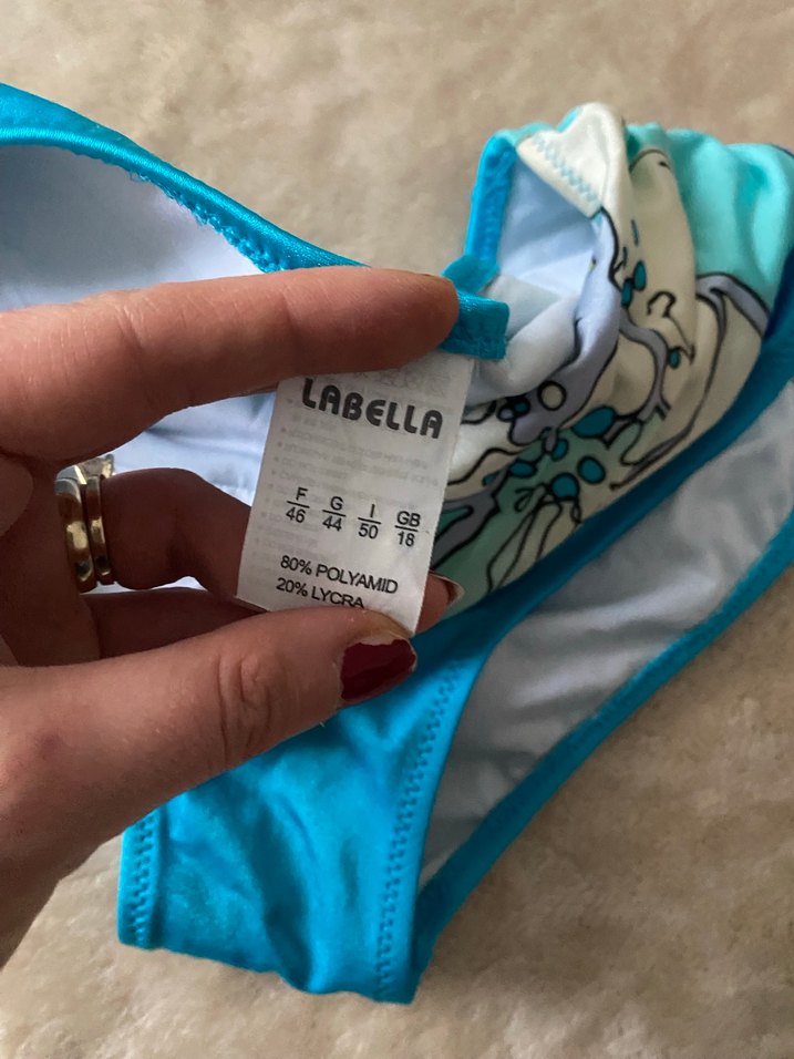 Mavi Pilili Mini Bikini Altı - Görsel 2