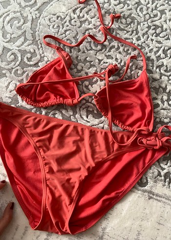 Kırmızı İpli Kadın Bikini Takımı - Görsel 4