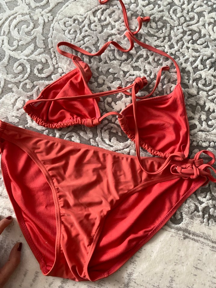 Kırmızı İpli Kadın Bikini Takımı - Görsel 4