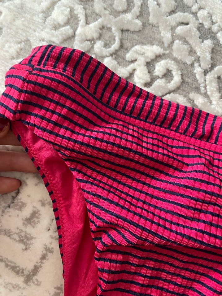 Pembe Çizgili Kadın Bikini Altı - Görsel 3