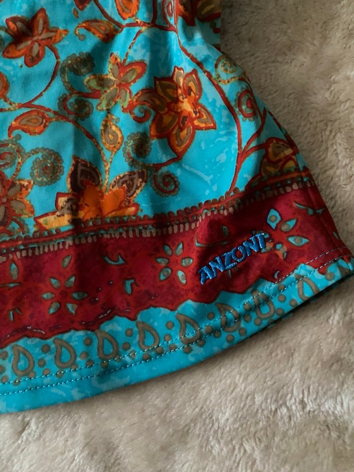 Renkli Bohem Çiçek Desenli Mini tankini - Görsel 2