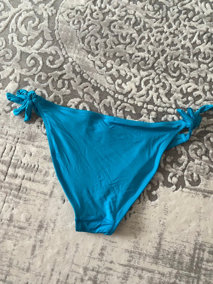 Mavi Bağcıklı Kadın Bikini Altı - Görsel 3