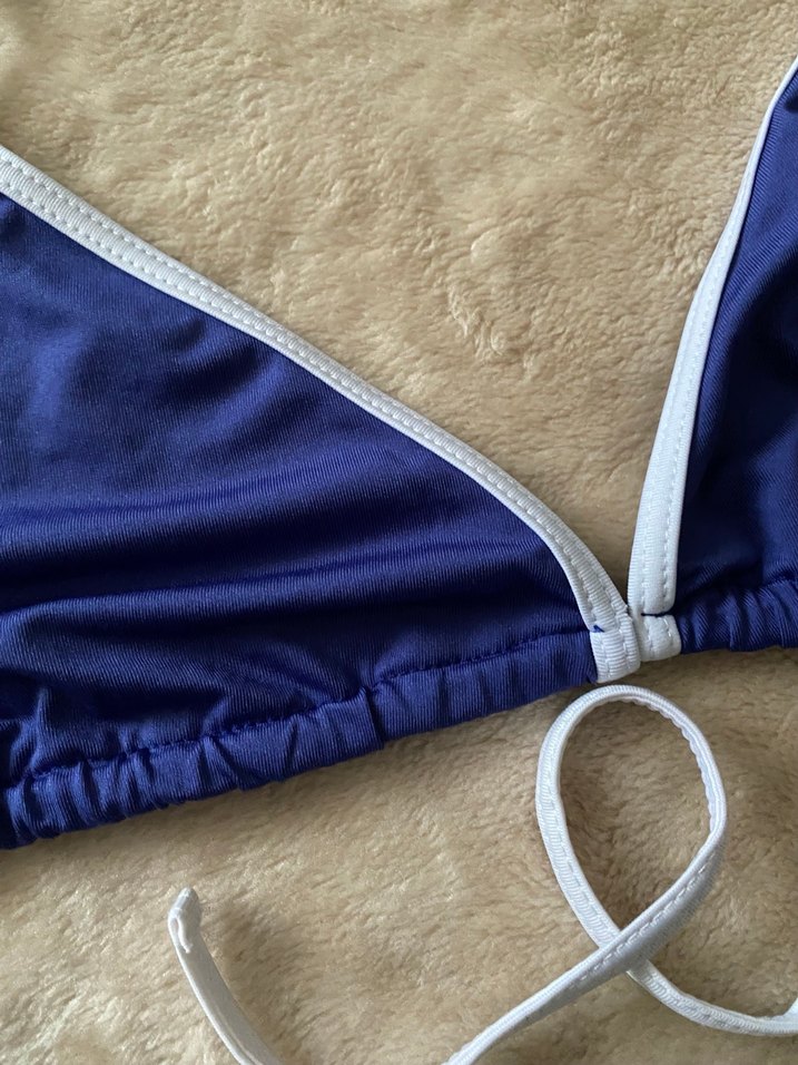 Kadın Mavi İpli Bikini Üstü - Görsel 2