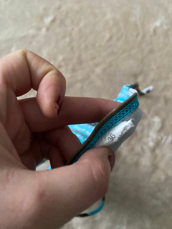 Turkuaz Bağcıklı Mini Bikini Üstü - Görsel 4