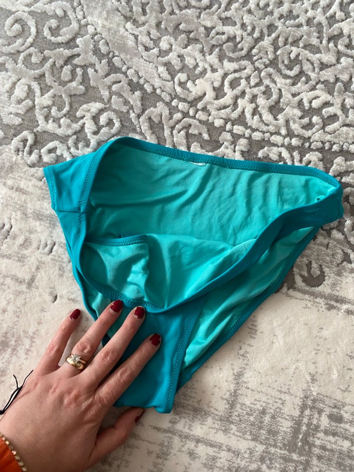 Parlak Turkuaz Kadın Bikini Altı - Görsel 2